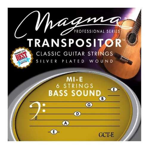 Encordado Transpositor Magma Guitarra Clasica Bass Mi-e Cuo