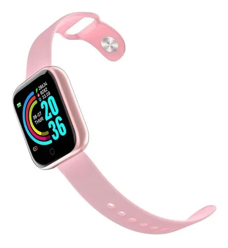 Relógio Inteligente Smartwatch D20 Rosa P/ Xiaomi Mi5 Mi6.