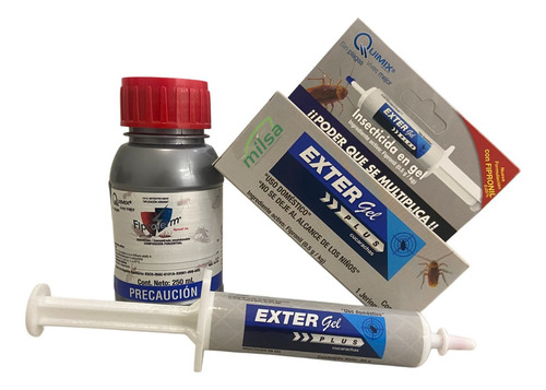 Control Cucarachas (exter Gel 30 Gr + Fiproterm 250 Ml)