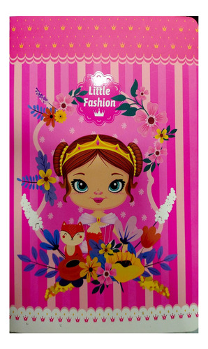 Cuadernos Tapa Flexible Little Fashion Fucsia Rozini