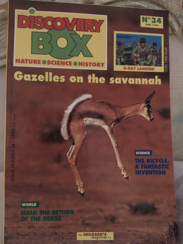 Gazelles On The Savannah. Discovery Box