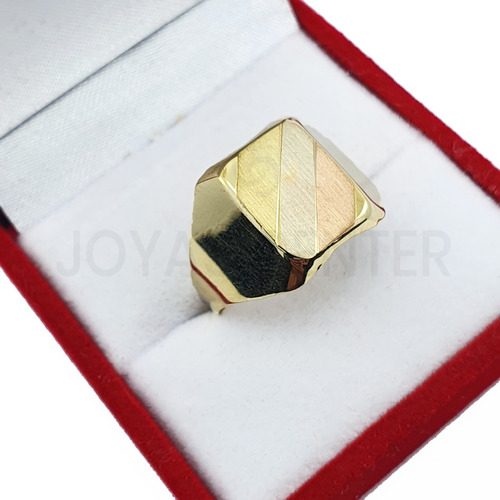 Sello Oro 18k Anillo Dama 2,2g  Tricolor Italiano Garantia