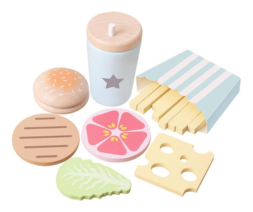 1 Conjunto De Cozinha Playset Brinquedos Comida Para Fritas