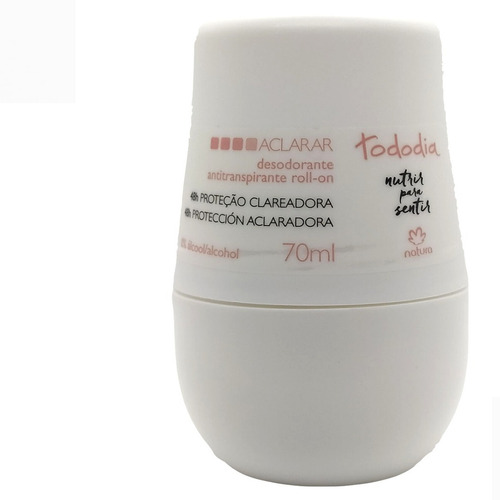 Natura Desodorante Roll-on Aclarar Feminino 70ml | MercadoLivre
