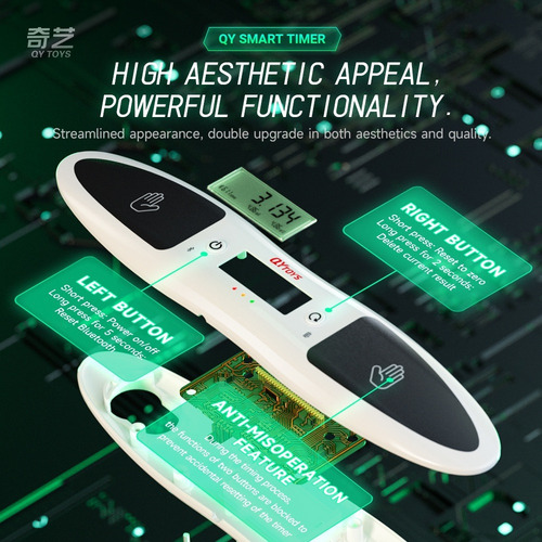 Qiyi Smart Timer Conectar Al Teléfono Con Un Soporte Y