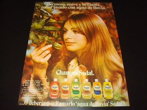 (pb088) Publicidad Clipping Shampoo Sedal * 1971