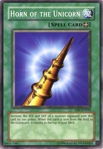 Horn Of The Unicorn (db1-sp034) Yu-gi-oh!