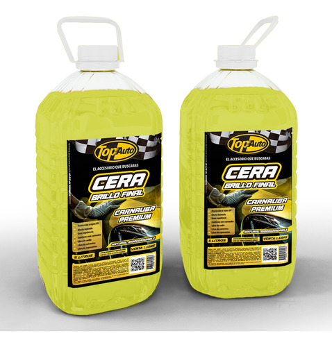 Ceramico Wax Carnauba Auto Protectora 5lt Pack 2 Unidades