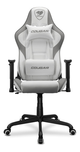 Silla Gamer Pro Cougar Armor Elite White Blanca Cuero Acero