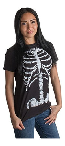 Caja Toracica Esqueleto | Camiseta De Las Senoras Del Traj
