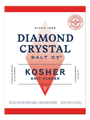 Diamond Crystal Copos De Sal Kosher - Sabor Completo, Sin Ad