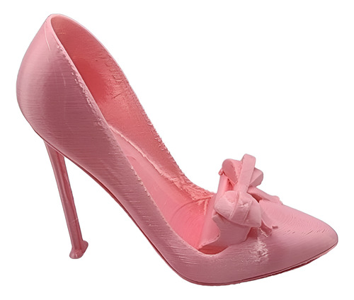 Soporte Celular Visionara Zapatilla Tacon Escritorio Rosa