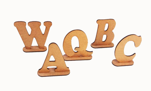 Letras Y Números En Mdf 3 Mm Corte Láser 25cm De Alto 10 Pz