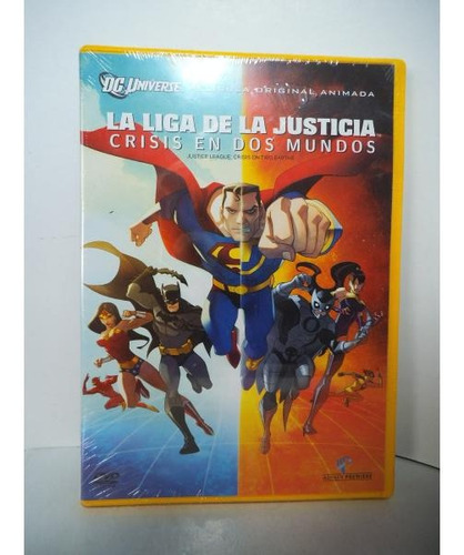 Imagen 1 de 2 de Liga De La Justicia Crisis En Dos Mundos  Dvd 