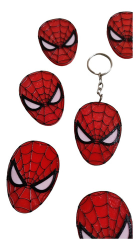 Llaveros Spiderman Hombre Araña X10 Cumple Temático Fiestas