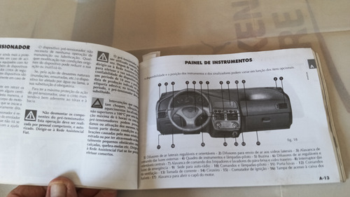 Manual Proprietario (1) Usado Fiat Palio 8v E Strada 8v Fire (Usado)