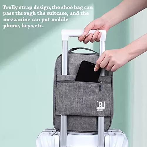 Bolsas de zapatos para viajes, con capacidad para 3 pares de zapatos para  equipaje de viaje, bolsa portátil para zapatos y bolsa de almacenamiento de