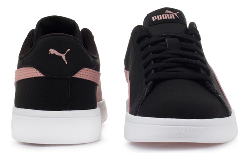 Tenis Puma Smash V2 Buck - 365160-18 - Negro - Mujer