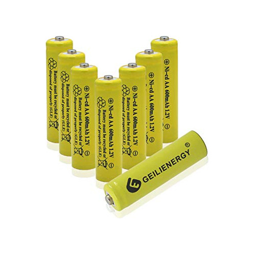 Pilas Aa Recargables Nicd De 600mah 1,2v Luces Solares ...