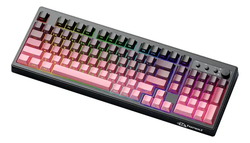 Teclado Sem Fio Freewolf K100 Rgb, 99 Teclas E 4000 Mah, Mod - R$ 145,74