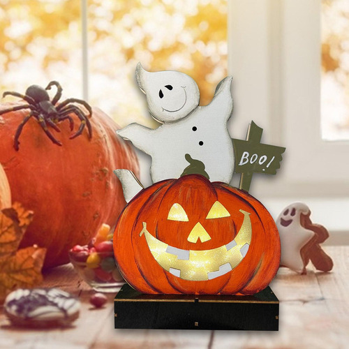 Decoración De Mesa De Halloween, Decoraciones Led Fantasma