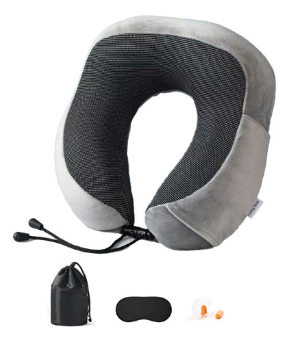Almohada De Viaje Cuello U 100% Espuma Viscoelástica Cómodo