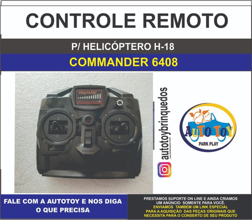 Commander 6408 H-18  - Só O Controle Remoto