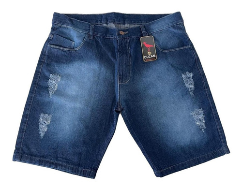 Imagem 1 de 2 de  Bermuda Jeans Masculina Com Lycra  Elastano Nf  Envio Full