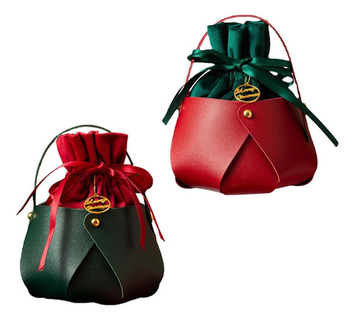 2x Bolsas De Dulces Bolsas De Regalo De Navidad Bolsas De