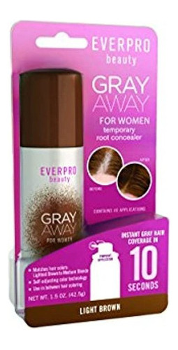 Iluminador De Cabello Para Mujer Gray Away, Color Café Claro