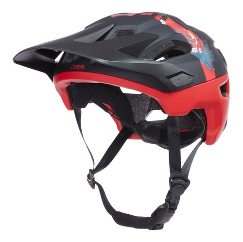 Casco Bicicleta Mtb Downhill Oneal Trailfinder Rio Rojo Talla S/M