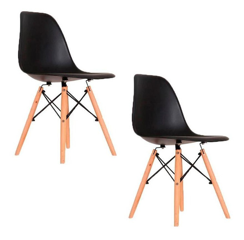 Cadeira Eames Eiffel Design Charles Várias Cores Kit 2
