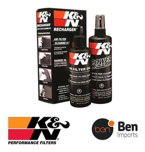 Kit Limpeza Lubrificacao K&n 99-5050 Filtro Ar Esportivo