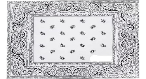Bandana Unissex Para Completar Seu Estilo Cor Branco