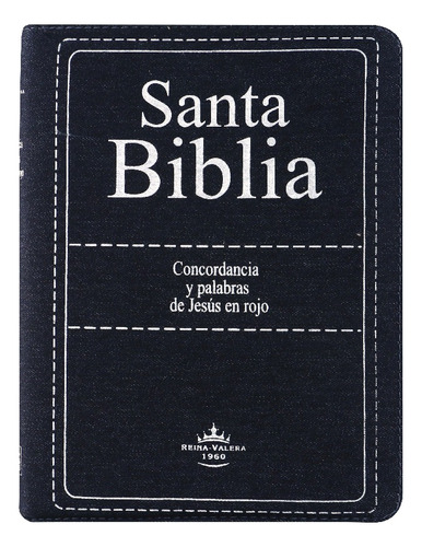 Biblia Letra Gigante Rvr-1960 Jeans Con Índice/cierre (7059)