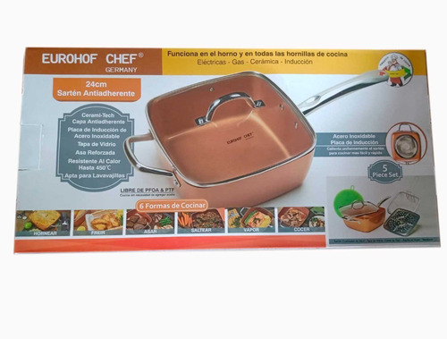 Sartén Copper Chef De 24cm Eurohof Chef Nuevo Original.