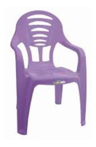 Cadeira De Plastico Infantil Com Braco Para Crianca Lilas