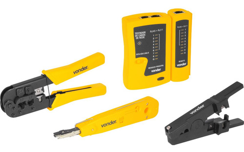 30 Testador De Cabos De Rede Rj11, Rj12, Rj45 Vonder