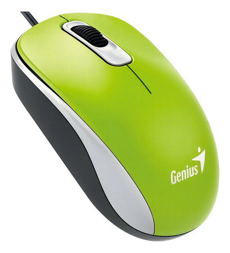 Mouse Genius Dx-110, Usb Optico 1000 Dpi, Verde