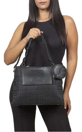 Bolsa Satchel Cloe Kaksani Grande Color Negro
