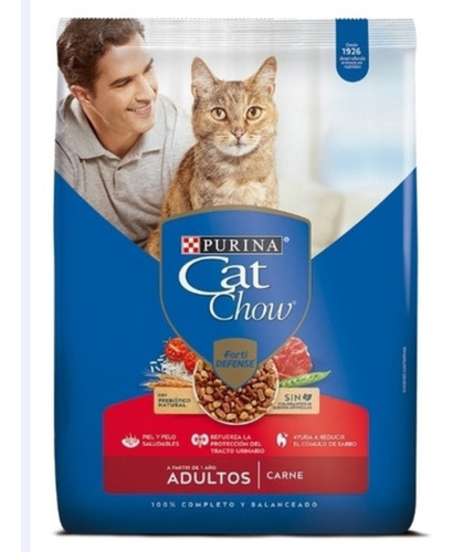 Imagen 1 de 1 de Cat Chow Adulto Activos Carne X 8 Kg - kg a $15888