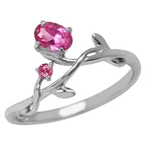 Comprar Anillo Plata 925 Chapado Oro Piedras Preciosas Talla 7