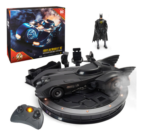 Dc Comics, Batmobile Rc Oficial 1989, Figura Exclusiva De Ba