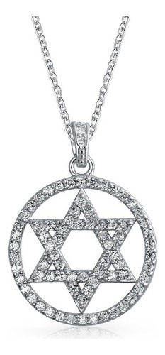 Bling Jewelry Cubic Zirconia Cz Accent Pave Magen Judaic Of