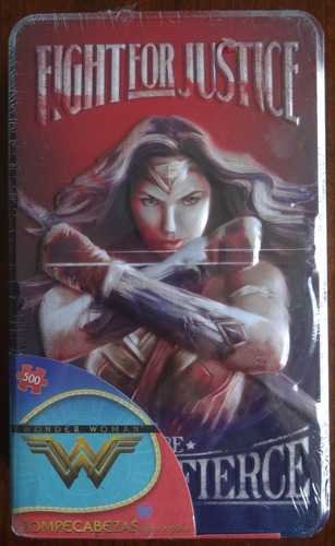 Rompecabezas Wonder Woman 500 Piezas Estuche De Metal