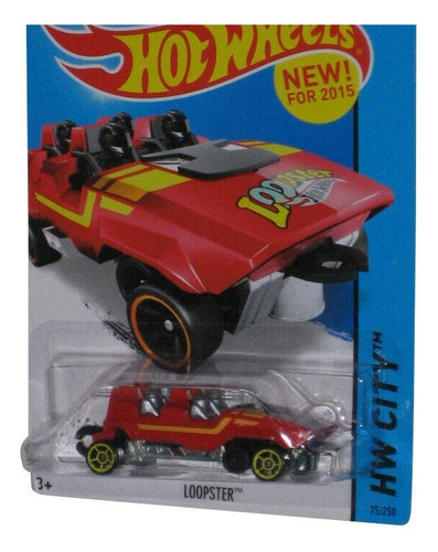 Hot Wheels Hw City (2015) Red Loopster Toy Car 75/250
