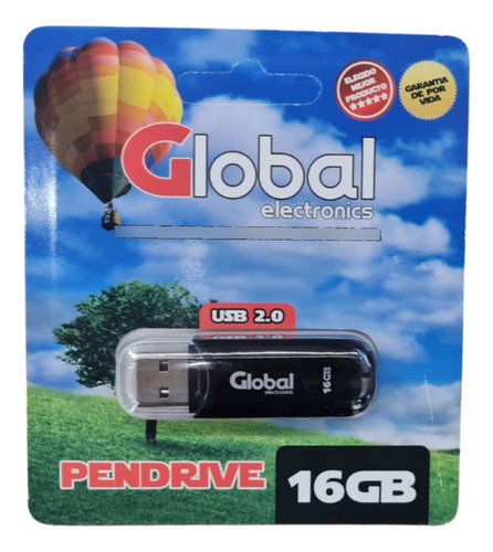 Memoria Usb Pendrive Global 16 Gb Usb 2.0 Micro Flash Drive