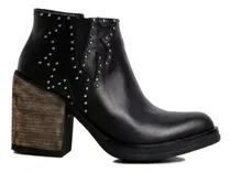 Comprar Botas Texanas Mujer Cuero Taco Alto Tachas Suela Goma Mary