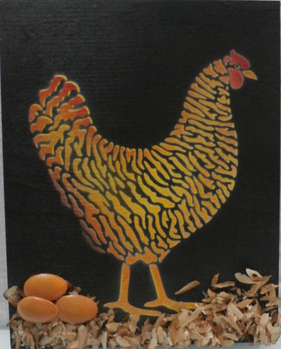 Cuadro Decorativo, Gallina De Campo En Nido