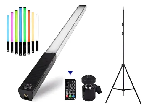 Bastão de LED Luxceo Q508A em tripé com ball head